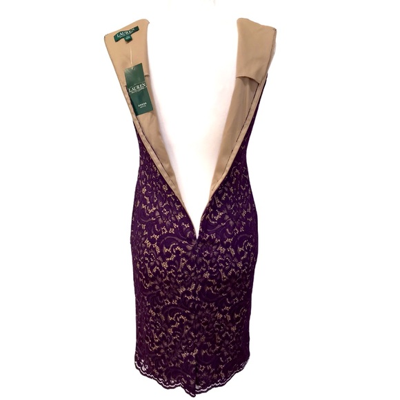 Ralph Lauren Lace Sheath Women’s Dress - 4 Petite - Picture 4 of 17